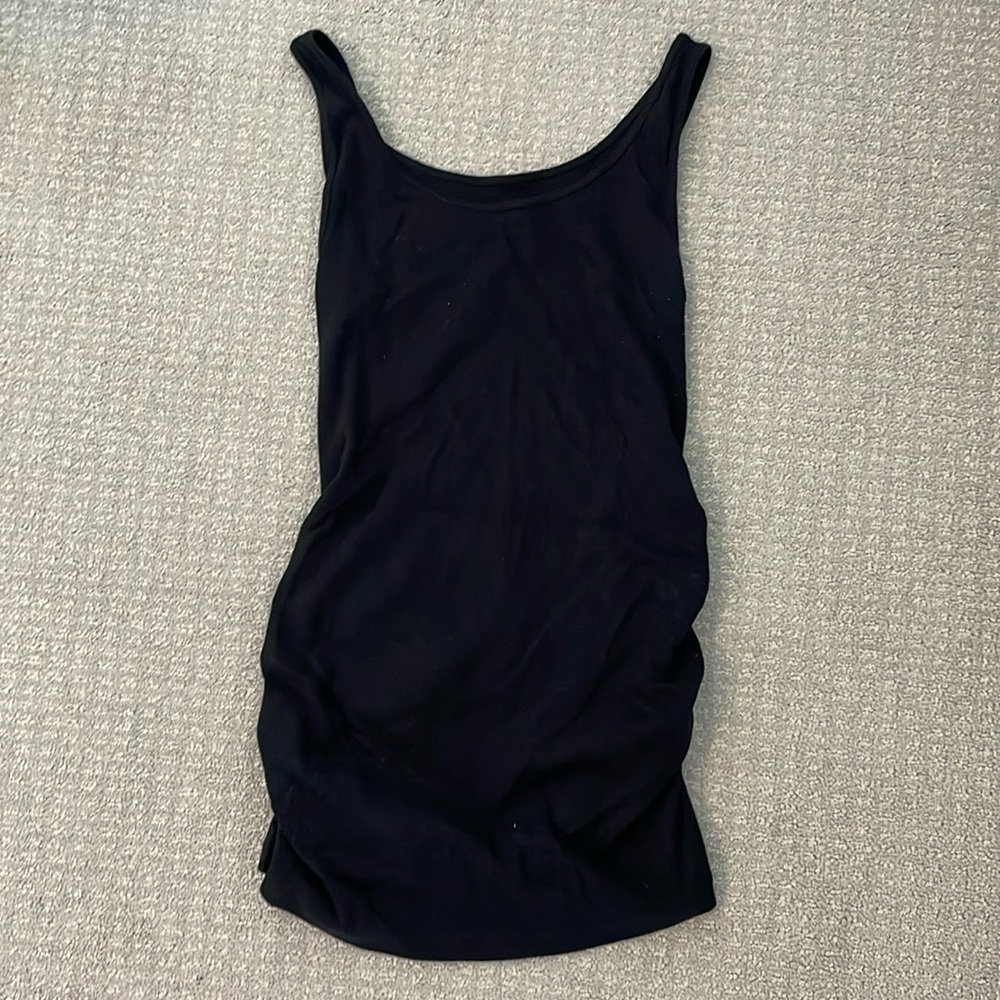 Black basic maternity tank - size S
